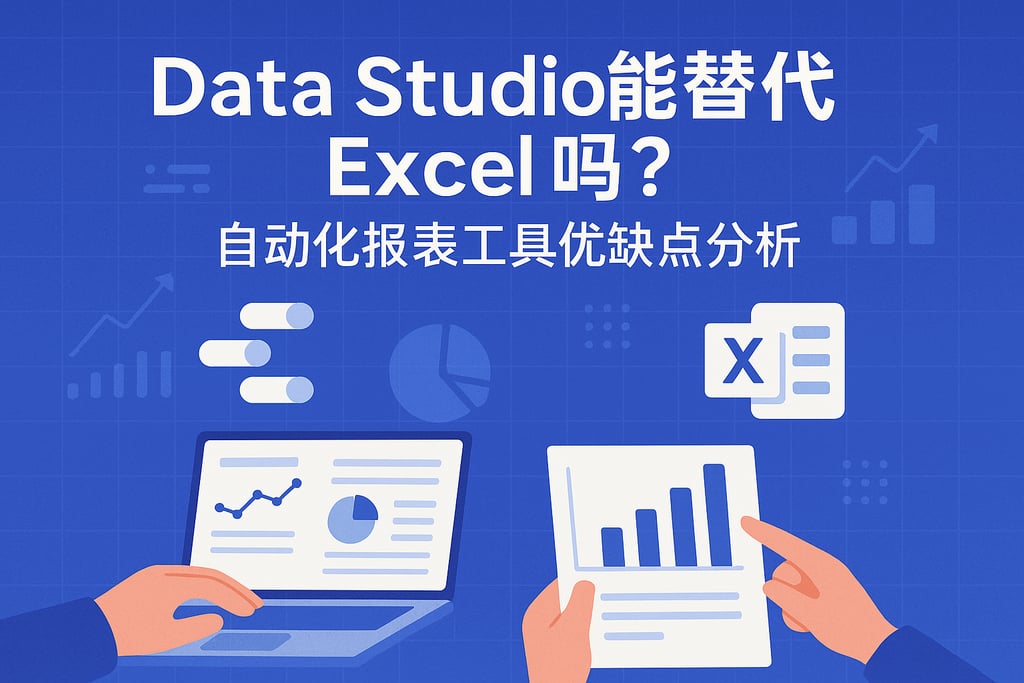 Data Studio能替代Excel吗？自动化报表工具优缺点分析